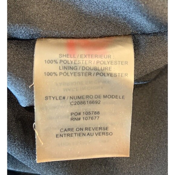 Alice+Olivia Black Pleated Spaghetti Strap Mini Cocktail Dress Zipper A - Line - Picture 6 of 7